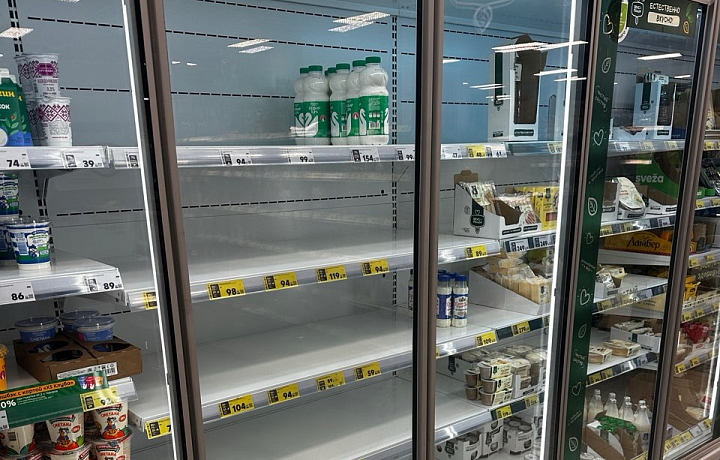 В части супермаркетов Тулы нет хлеба и молока