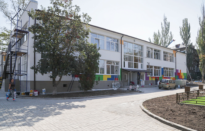 По поручению Алексея Дюмина тульские строители подготовили к открытию детский сад в Мариуполе