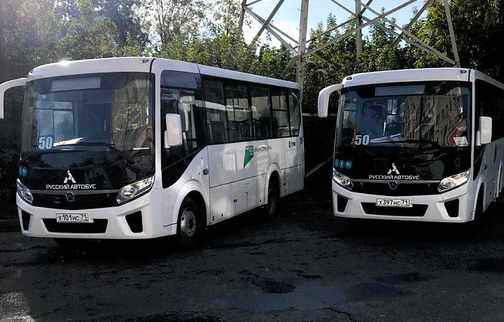 Десять новых автобусов для работы на городских маршрутах поступили в Тулу