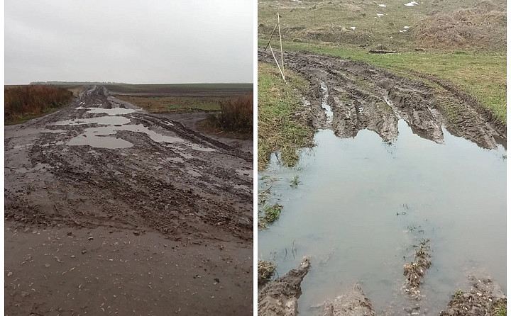 «Скорая» не успеет: деревня под Тулой снова увязла в бездорожье