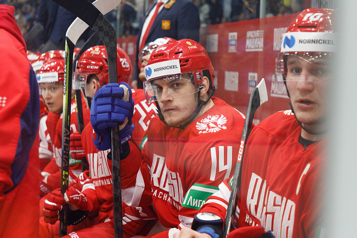 Фоторепортаж: как прошел матч между национальными сборными России и Беларуси