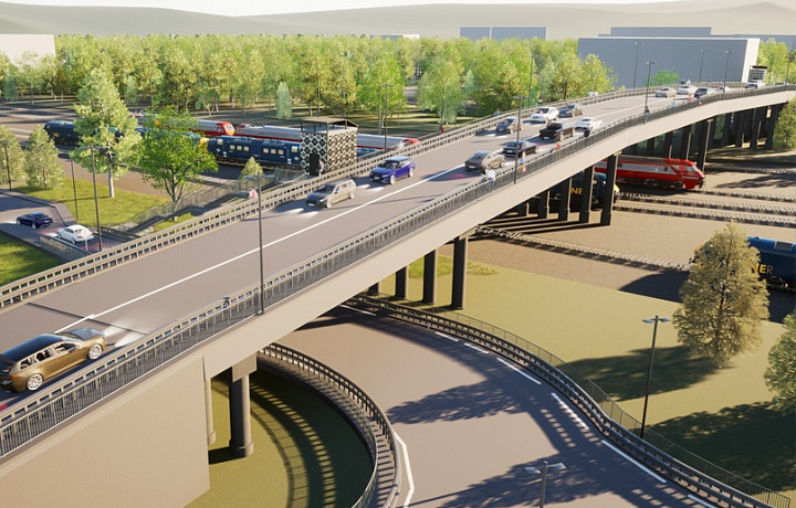 Николай Терехов показал, как будет выглядеть новый мост над ж/д переездом в Узловой