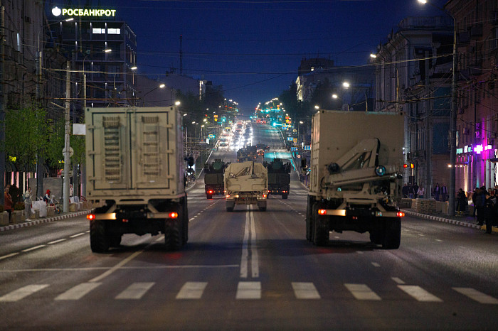 Первая репетиция Парада Победы прошла на площади Ленина в Туле