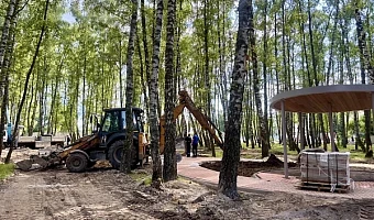 В Суворове обустраивают Детский парк с памп-треком