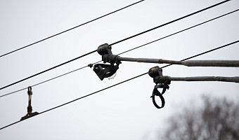 Троллейбусы встали на проспекте Ленина в Туле утром 28 октября