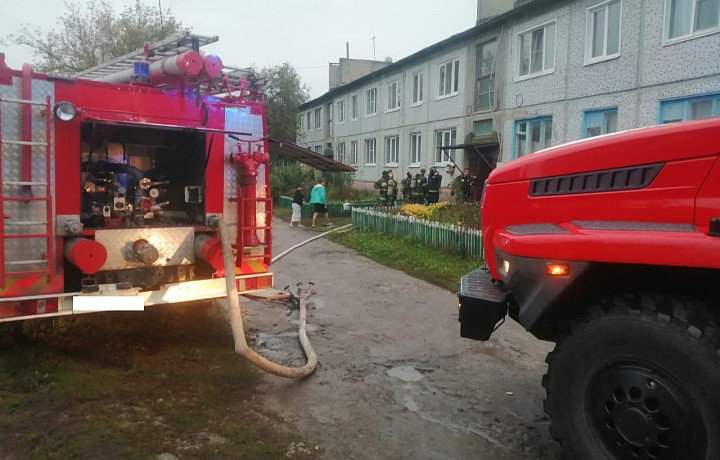 В Ефремовском районе на пожаре пострадал один человек