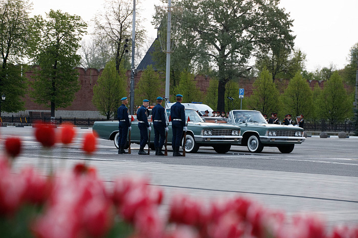 Первая репетиция Парада Победы прошла на площади Ленина в Туле