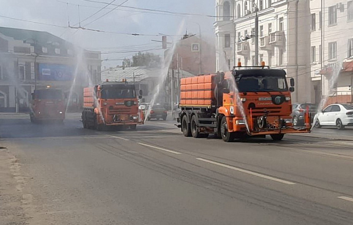 В уборке и благоустройстве Тулы 31 августа задействованы 330 рабочих и 60 единиц техники
