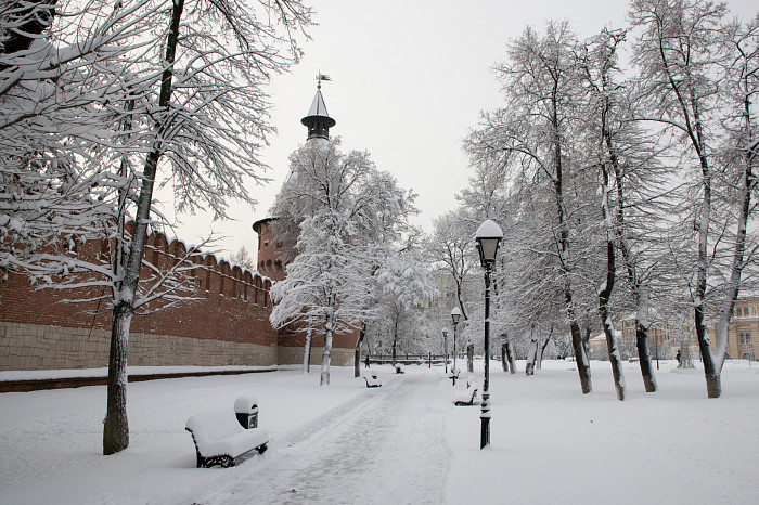 Тулу засыпало снегом: как в городе борются с последствиями стихии