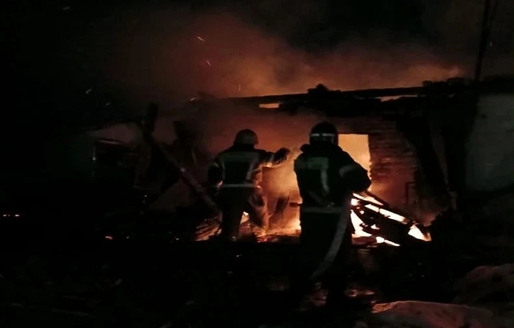 В деревне Кудашово Кимовского района сгорел частный дом