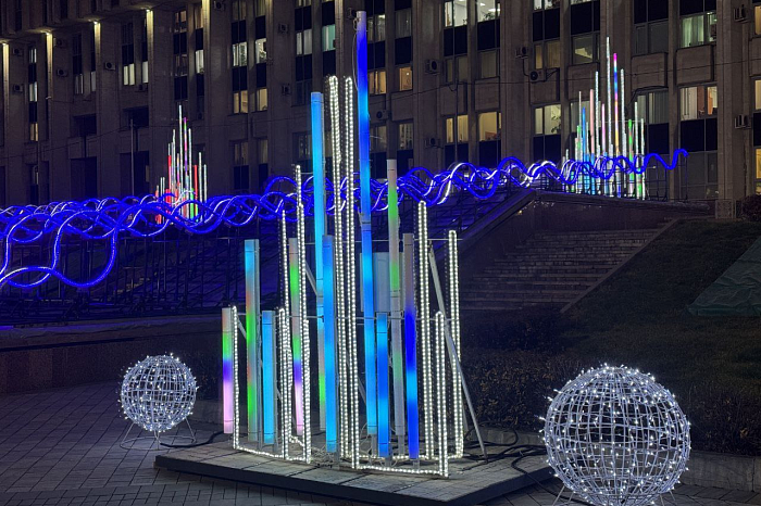 В Туле 1 декабря зажглась новогодняя иллюминация