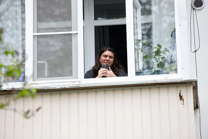 Тульские кадеты и студенты поздравили ветерана Великой Отечественной войны с наступающим Днем Победы