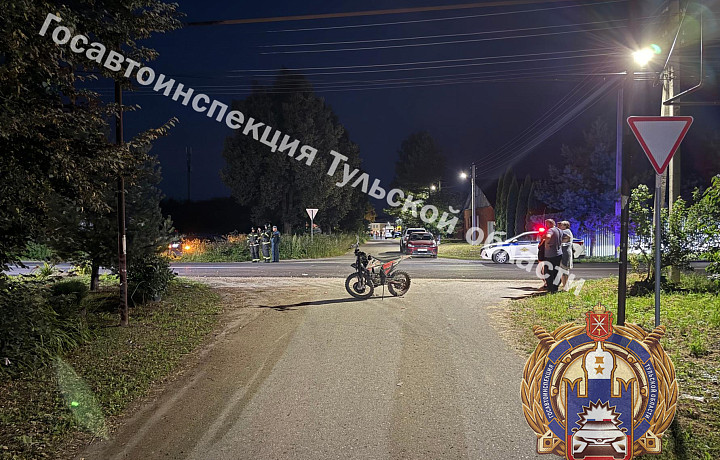 Водитель питбайка пострадал в ДТП в Одоеве