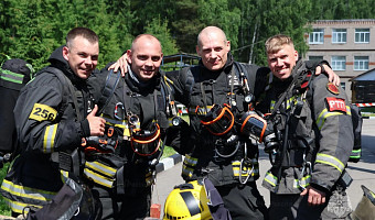 Новомосковские спасатели вошли в десятку лучших газодымозащитников ЦФО
