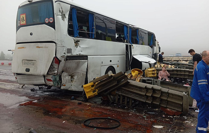 Авария с участием автобуса недалеко от Богородицка: причиной ДТП стал туман