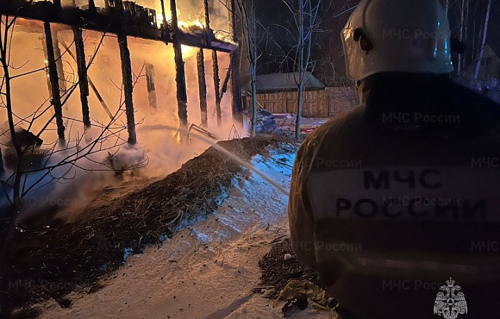Пенсионер пострадал на пожаре в Заокском районе