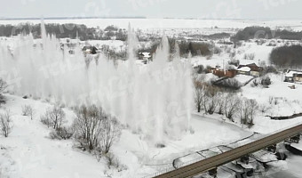 В Тульской области спасатели взорвали лед на реке Дон