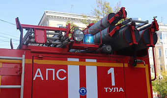 Из пожара в многоэтажке на улице Павлова в Кимовске эвакуировали десять человек