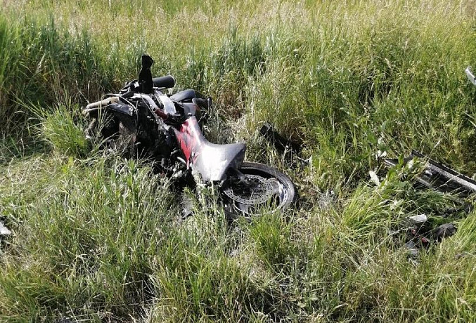В Узловском районе произошло серьезное ДТП с участием мотоцикла