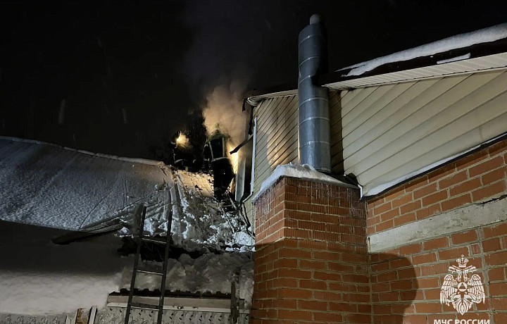 Пожилая женщина погибла на пожаре в Узловском районе вечером 29 декабря