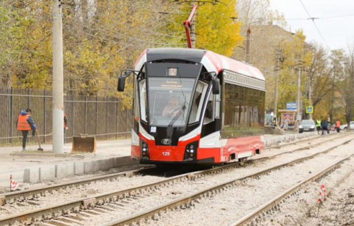 В Туле в 2025 году отремонтировали почти пять километров трамвайных путей