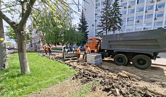 На Красноармейском проспекте начали ремонт: появятся велодорожка и первые в Туле диагональные переходы