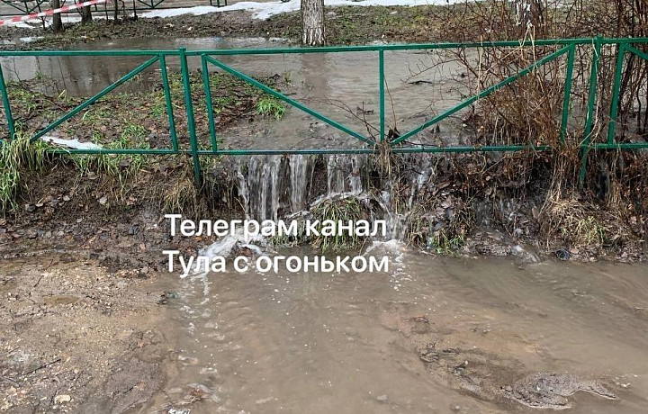 Туляки пожаловались на огромные лужи на улице 9 Мая