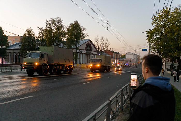 Фоторепортаж: в Туле прошла вторая репетиция Парада Победы