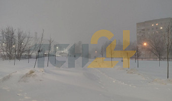 Тулу накрыл мощный снегопад: на дорогах низкая видимость, пробки, есть заносы