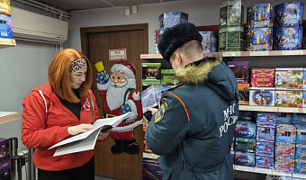 Спасатели МЧС проверили точки продажи пиротехники в Туле