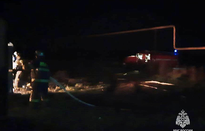 За сутки в Тульской области произошло два пожара и одно ДТП