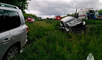 В Тульской области за сутки потушили два пожара и отработали два ДТП