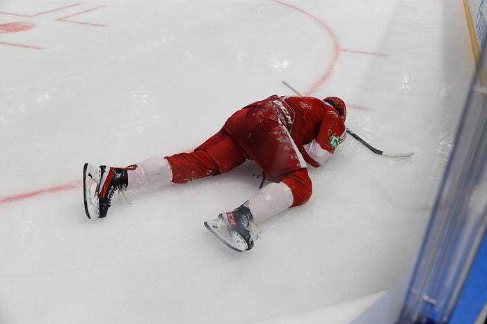 Фоторепортаж: как прошел матч между национальными сборными России и Беларуси