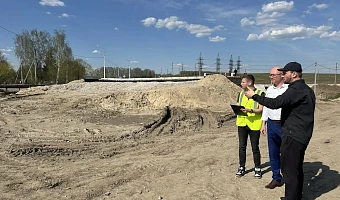 В Туле проверили ход реконструкции моста через реку Нюховка