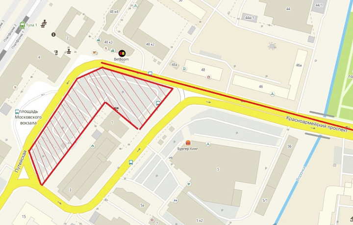 На улице Путейской и Красноармейском проспекте в Туле временно ограничат стоянку