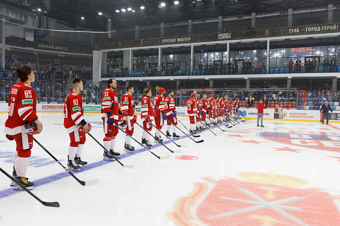 Фоторепортаж: как прошел матч между национальными сборными России и Беларуси