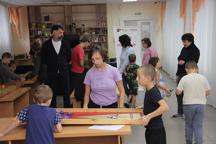 В Тульском центре реабилитации инвалидов состоялись мини-турнир по джакколо и мастер-класс по настольным играм
