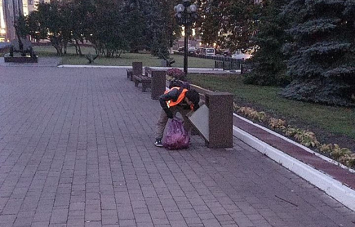 В Туле 22 сентября продолжилась уборка улиц от мусора