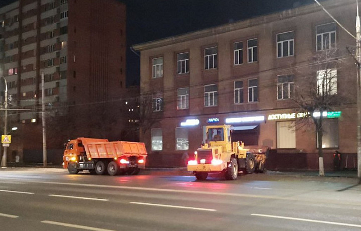 Из Тулы за сутки вывезли 100 кубометров снега