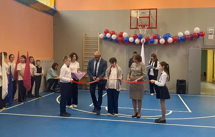 В Тульской области отремонтированы школьные спортивные залы