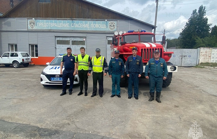 В Суворове спасатели и сотрудники ГИБДД провели операцию "Маячок"