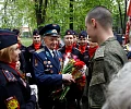 Тульские кадеты и студенты поздравили ветерана Великой Отечественной войны с наступающим Днем Победы