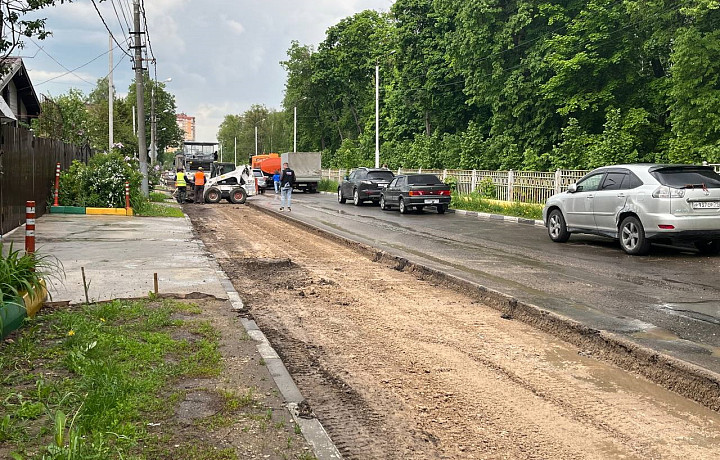Ремонт дороги на улице Тульского Рабочего Полка в Туле завершат к середине июля