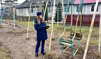 Жители Тепло-Огаревского района пожаловались на опасную детскую площадку