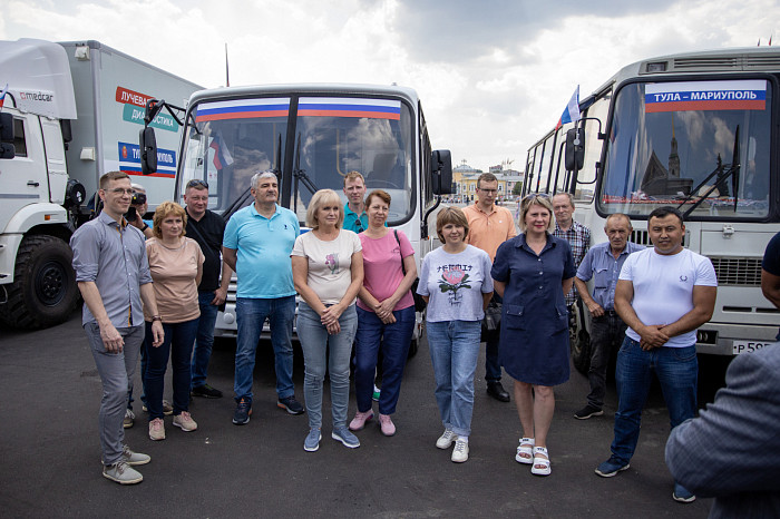 Бригада тульских медиков отправилась в ДНР для оказания медицинской помощи местным жителям