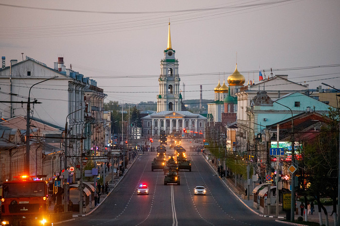 Фоторепортаж: в Туле прошла вторая репетиция Парада Победы