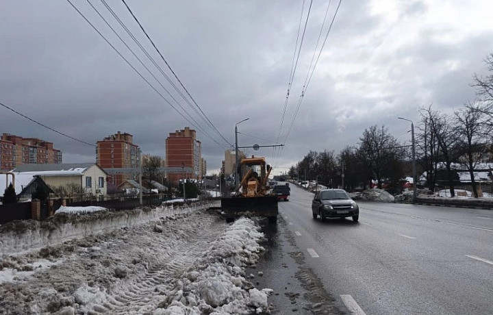 За сутки с улиц Тулы вывезли 6,3 тысяч кубометров снега