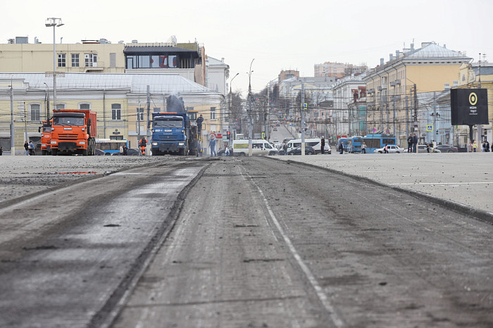 В Туле приступили к ремонту площади Ленина