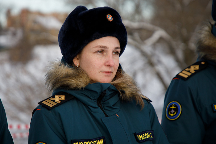 Тульские спасатели провели тренировку по спасению людей из водоемов