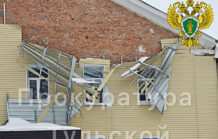 В Донском обрушилась обшивка фасада роддома: прокуратура провела проверку